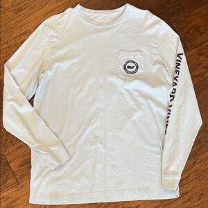 Vineyard Vines Men's Sky Blue Long Sleeve Tee